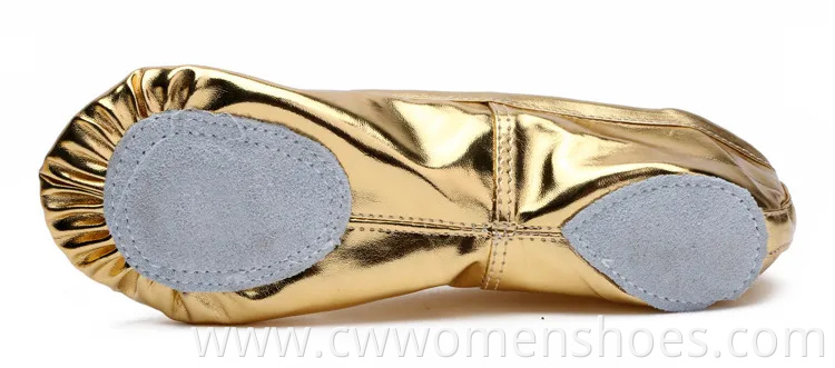 Ballet Dance Shoes Split-Sole Slipper Flats Ballet Dance PU Leather Shoes